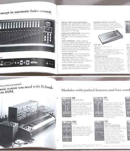 Roland-Classic brochure -JP8, Sys700, 808.